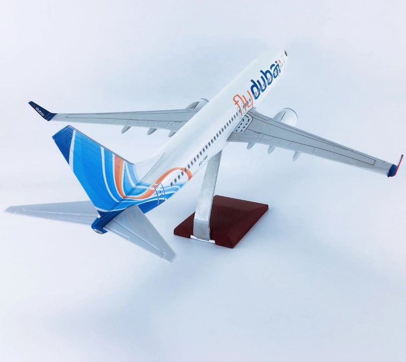 Fly Dubai 47cm   Aircraft Model Plane Model Diecast Resin Model Airplanes Collection Display Gifts - Image 3